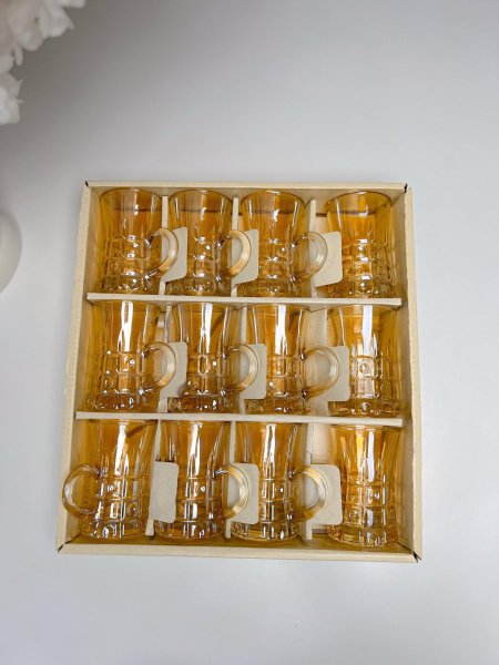 طقم كاسات شاي تيا عسلي